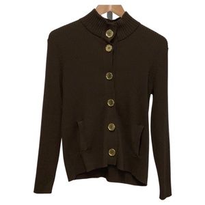 Charter Club Brown Cardigan Sweater